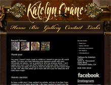 Tablet Screenshot of katelyncrane.com